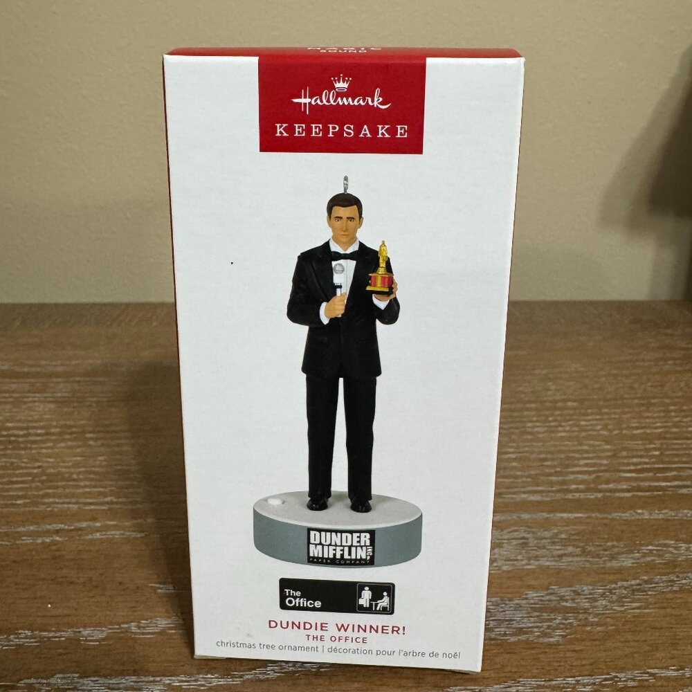 Hallmark Keepsake Christmas Ornament Dundie Winner The Office Michael Scott 2023